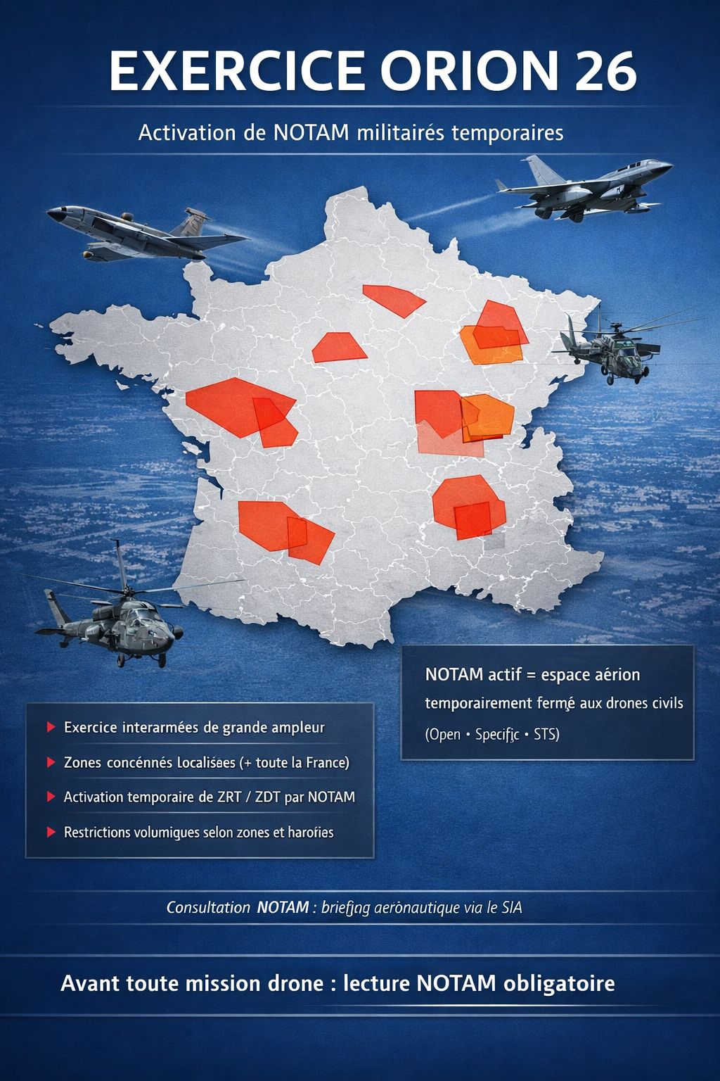 Exercice ORION 2026 : le défi de la haute intensité et ses impacts sur l'espace aérien