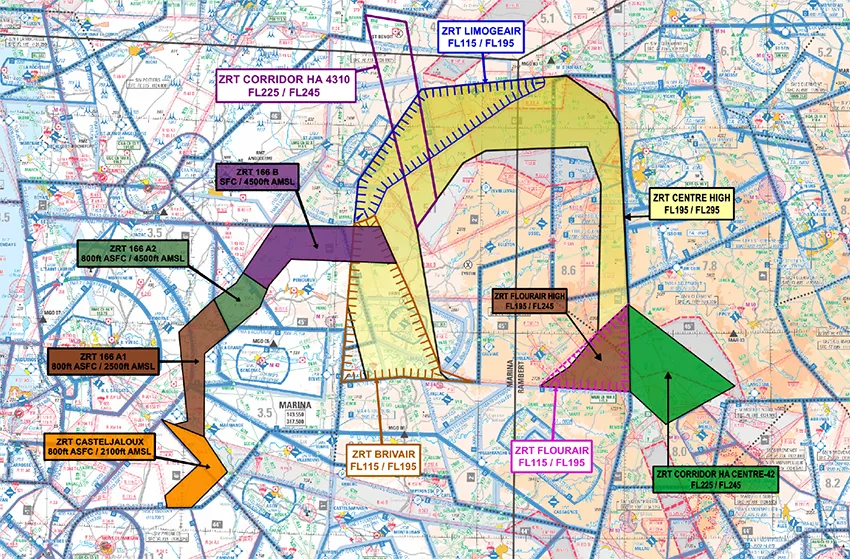Carte des zones réglementées temporaires de Black Crow 26